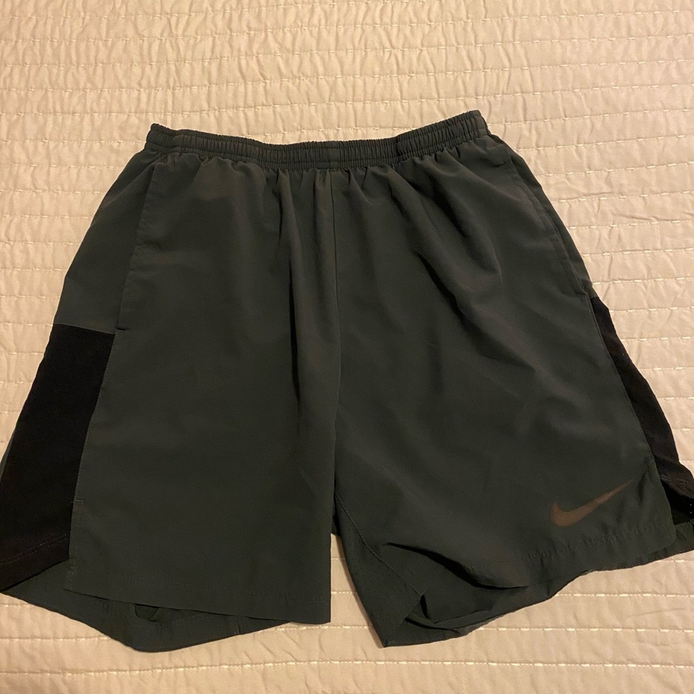 Nike Grey DriFit Shorts with Liner, Medium